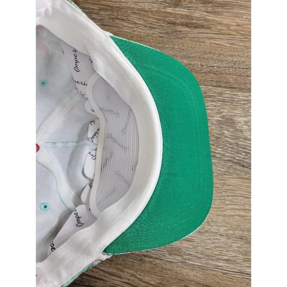 NEW Imperial Women's OS Adjustable Blue Floral Embroidered Abacoa Golf Club Cap - Picture 8 of 9